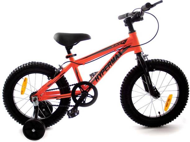 CAYA Hypermax 16" Flash Floro Orange UV Protective Coating, Power-Brakes Kids Bikes 16 T (inch) BMX Cycle
