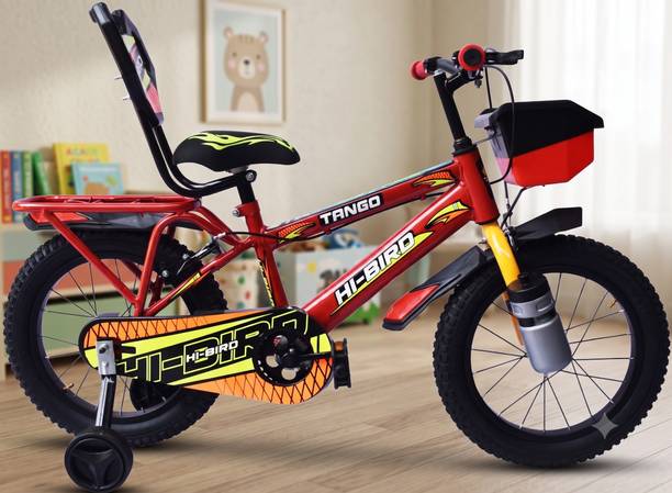Hi-Bird Tango 16T Red With Multicolored Riding Cycle 16 T (inch) Fat Tyre Cycle