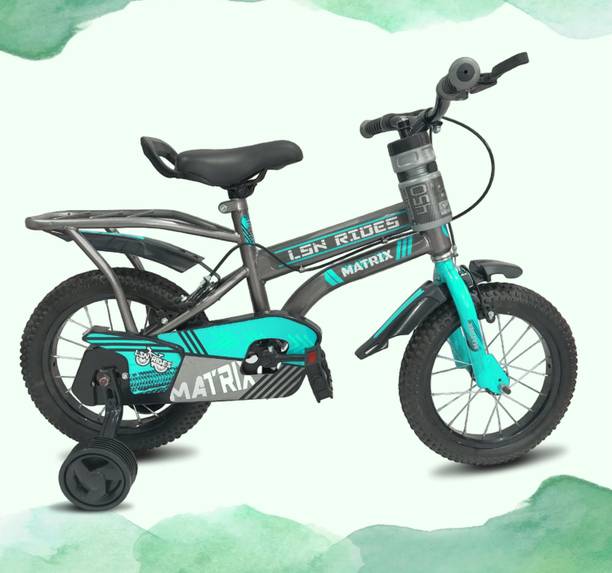 Lsn rides 14T Matrix M-Rim Seagreen With Bottle For 2-5 Years Kids 14 T (inch) BMX Cycle
