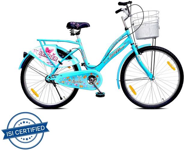LEADER Breeze Bicycle with Basket and Integrated Carrier 26 T Girls Cycle/Womens Cycle