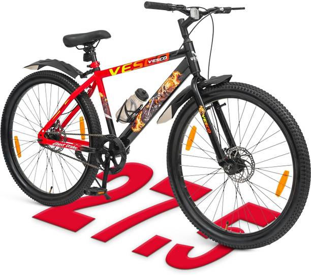 VESCO Ghost Rider 27.5T Cycle for Men | Dual Disc Brake Cycle, Ideal for 15+Years 27.5 T (inch) Hybrid Cycle/City Bike
