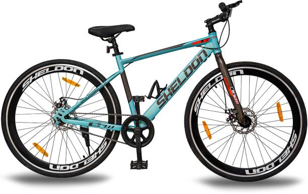 Sheldon C 7.0 Hybrid Cycle for Unisex above 13 Years with Dual Disc Brake Sea-Green 700C T Hybrid Cycle/City Bike