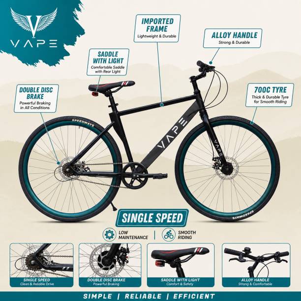 GOAL 700C IMPORTED FRAME || SINGLE SPEED || DOUBLE DISC Hybrid Cycle/City Bike 700C T (inch) Hybrid Cycle/City Bike