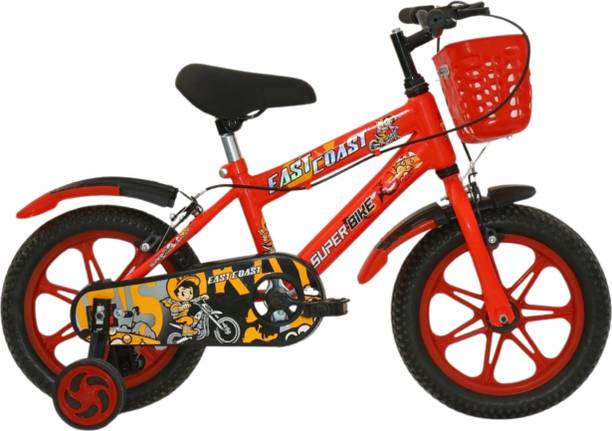 EAST COAST Super Bike 14T Cycle for Kids 3 to 5 Years- Bicycle for Kids 95% Pre-Assembled 14 T (inch) BMX Cycle