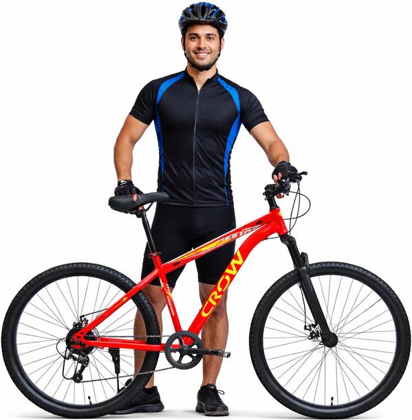 Crow FIRE STORM PRO 7 SPEED|geared|FRONT SUSPENSION|DUAL DISC 26 T (inch) Mountain Cycle