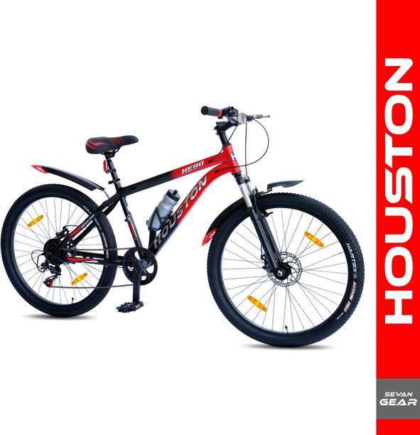Appgrow HOUSTON Front Suspension with Dual Disc Brakes & Steel Rims for Tough Terrain 26 T Mountain Cycle