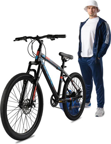 Crow GLOBETROTTER 7 SPEED|FRONT SUSPENSION FORK|DUAL DISC BRAKE|geared 29 T (inch) Mountain Cycle