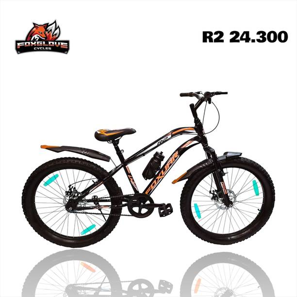 FOXGLOVE R2 24.300 GLOSSY RED ALLOY RIM FAT TYRE TUBE FOR HEIGHT 5FT TO 6 FT 90% FITTED 24 T (inch) Road Cycle
