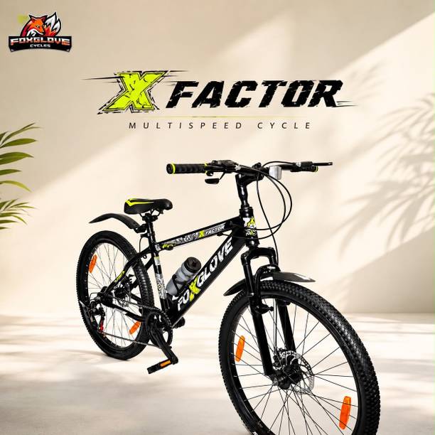 FOXGLOVE X FACTOR 26 INCH 7 SPEED BICYCLE WITH FRONT SHOCKER AND DISC BRAKES 90% FITTED 26 T (inch) Mountain Cycle