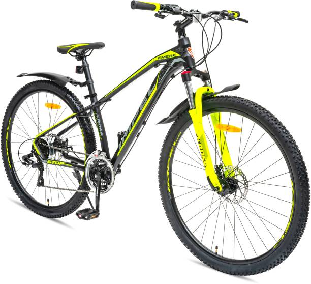 Kross Emerg 27.5T 24 Speed Unisex Mountain Bikes 38 Cm Frame - Matt Black Yellow 27.5 T Mountain Cycle