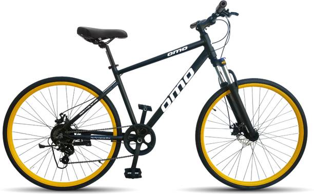 OMO Ladakh-X7-Yellow 700C T (inch) Hybrid Cycle/City Bike