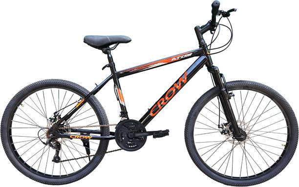 Crow ATOM 21 SPEED|FRONT SUSPENSION FORK|DUAL DISC BRAKE|geared 26 T (inch) Mountain Cycle