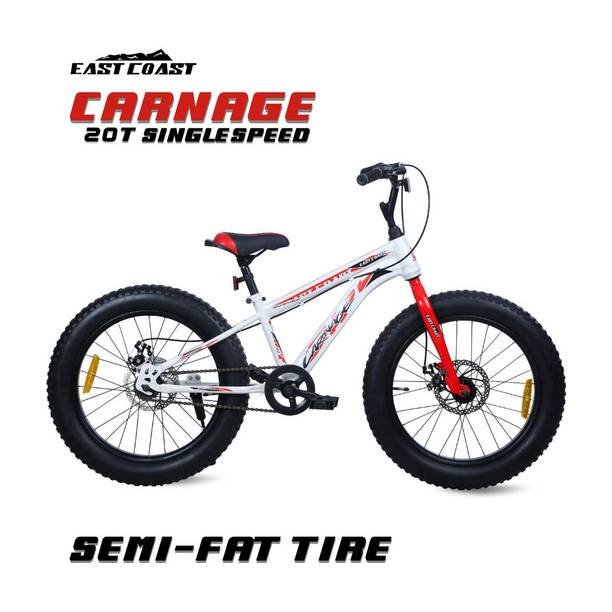 EAST COAST Carnage 20T cycle/Fat bike for 5 to 9 year kids 20 T (inch) Mountain Cycle