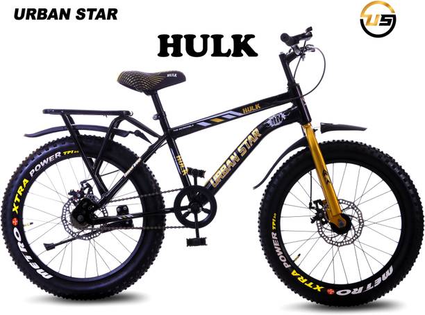 Urban Star HULK | IBC | 20T BMX | IN-BUILT CARRIER | D/D | FAT TYRES | Semi Assembled | 20 T