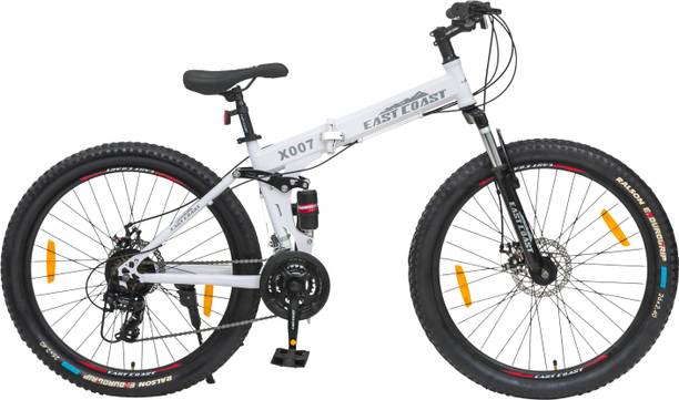 EAST COAST X 007 Folding Cycle 26T Multi-Speed Dual Suspension Disc Brakes 21Speed 26 T (inch) Folding Bikes/Folding Cycle