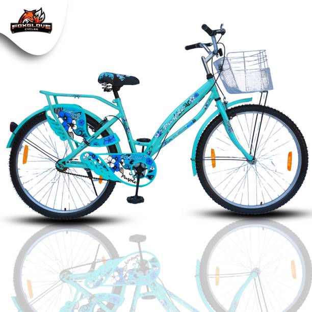 FOXGLOVE PURPLE 26 INCH AQUA GREEN COLOUR GIRLS CYCLE FOR AGE 9 PLUS YRS 90 % FITTED 26 T (inch) Road Cycle