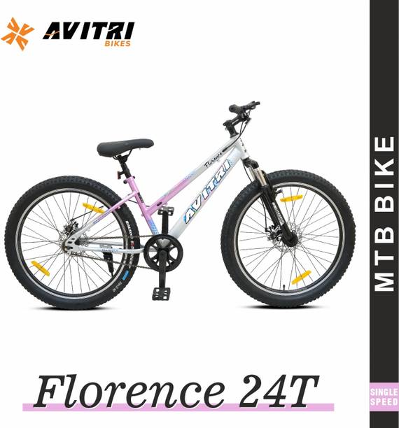 AVITRIBIKES Florence-24 Single Speed Disc Brake Kids-Mountain Cycle 24 T (inch) Mountain Cycle
