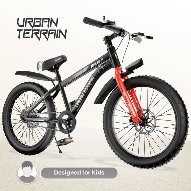 Urban Terrain Ninja X Fat Tire Kids Cycle ,Black 20 T (inch) Mountain Cycle