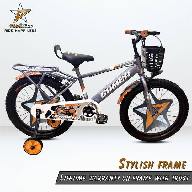 DADSTAR GAMER OREO 20 INCH IBC GREY TYRE TUBE 20 T KIDS CYCLE FOR AGE 5 TO 9 YRS 20 T (inch) Road Cycle