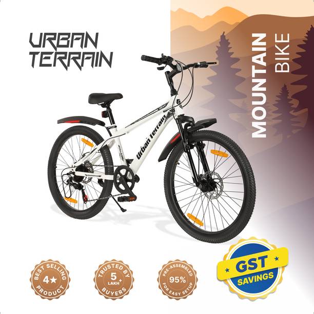 Urban Terrain Galaxy Max 24T Geared High Performance MTB Cycles For Men With Dual Disc Brake 24 T (inch) Road Cycle