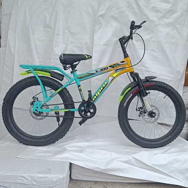 Xaipro 20T MAX300 SKY-YELLOW DOUBLE DISC FRONT SHOCKER BICYCLE FOR KIDS 20 T (inch) BMX Cycle