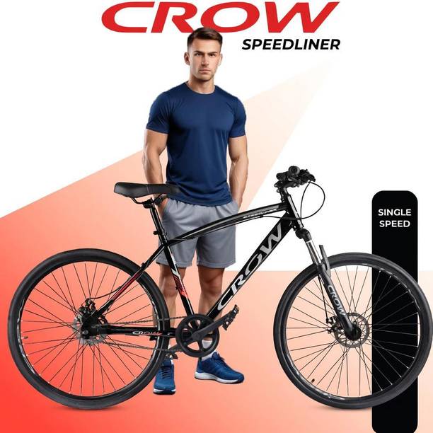 Crow SPEEDLINER SINGLE SPEED|FRONT SUSPENSION|DUAL DISC|HYBRID|700C 700C T (inch) Hybrid Cycle/City Bike