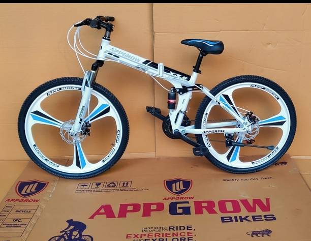 Appgrow Folding cycle 26T 21speed DDB for 12+ years (unisex) 26 T (inch) Folding Bikes/Folding Cycle
