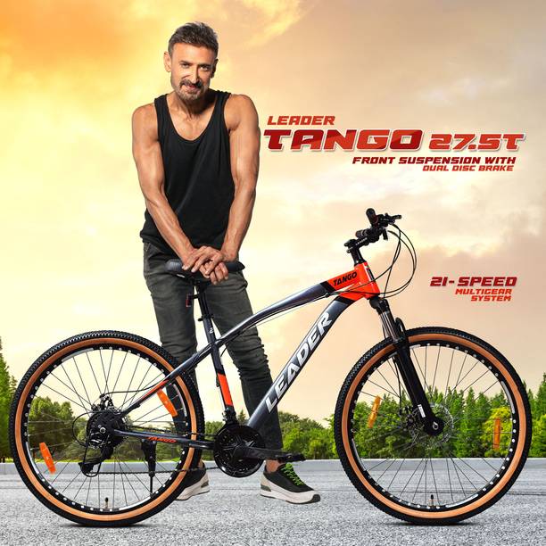 LEADER Tango 27.5T Premium MTB Bike/ Cycle for Men | Precision 21-Speed Gear Bicycle, 27.5 T (inch) Mountain Cycle