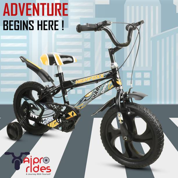xaipro rides 14T SHARK BMX YELLOW CYCLE FOR 2 TO 5 YEARS KIDS 14 T (inch) BMX Cycle