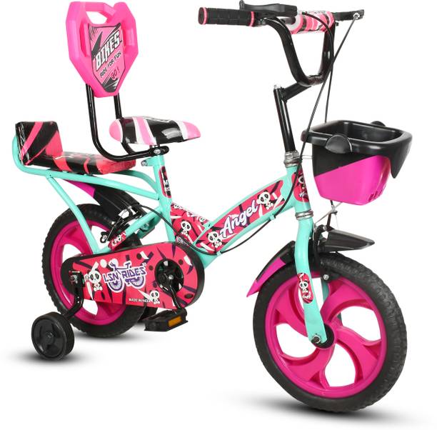 Lsn rides 14T Angel Pvc Rim Tyre Seagreen Bicycle For Kids 14 T (inch) BMX Cycle