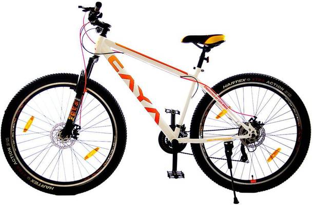 CAYA Fade 29" Satin White Double Alloy Rim, Dual Disk Brake & Front Suspension 29 T (inch) Hybrid Cycle/City Bike
