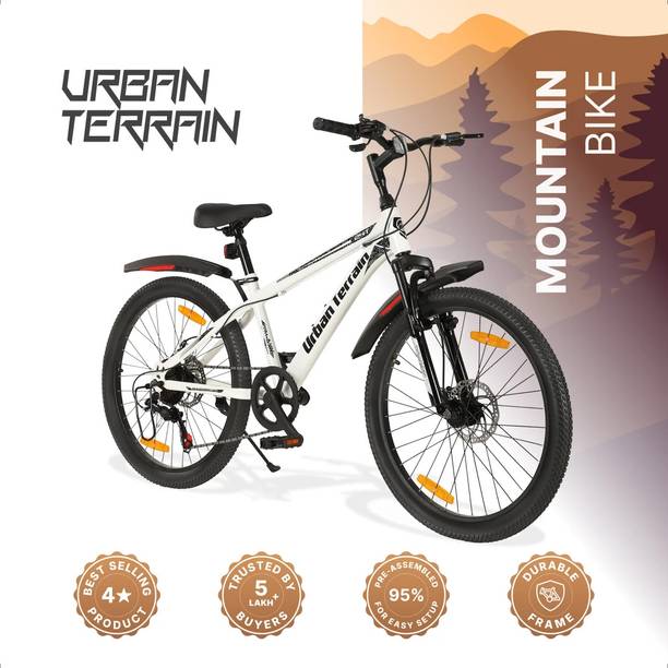 Urban Terrain Galaxy Max Geared High Performance MTB Cycles For Men With Dual Disc Brake 24 T (inch) Road Cycle