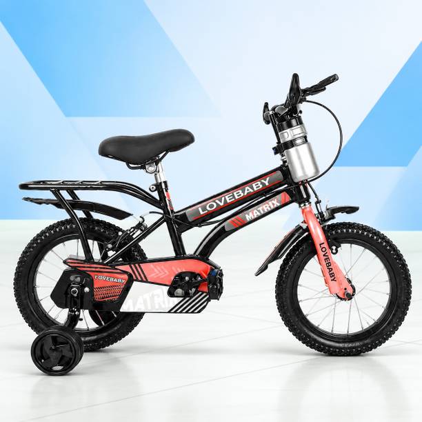 LOVE BABY 14T Kids Bicycle with Training Wheels, Baby Cycle for Boys & Girls Age 2-5 Years 14 T (inch) BMX Cycle