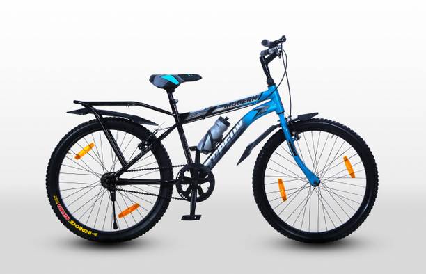 ModernCycle Topgun 24T Road Bicycle with Inbuilt Carrier (Single Speed, Blue, Rigid) 24 T (inch) Road Cycle