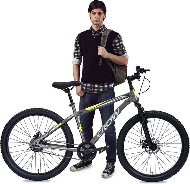 Crow CROSS TRAK SINGLE SPEED|FRONT SUSPENSION|DUAL DISC BRAKES| 26 MTB 26 T (inch) Mountain Cycle