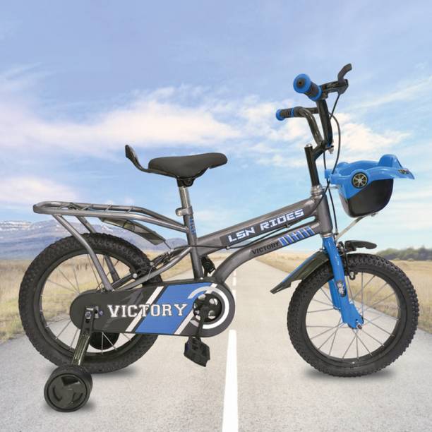 Lsn rides 16T VICTORY BLUE M RIM BICYCLE FOR KIDS 90% ASSEMBLED BICYCLE TRAINING WHEEL 16 T (inch) BMX Cycle