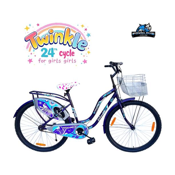FOXGLOVE TWINKLE 24 INCH LADY BICYCLE PURPLE FOR AGE 8 PLUS YRS 85% FITTED 24 T (inch) Road Cycle