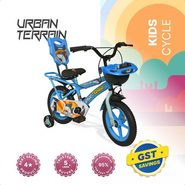 Urban Terrain Razor Cycles 14T for Boys/Girls Kids Age 2 to 5 Comes with Training Wheel 14 T (inch) Hybrid Cycle/City Bike