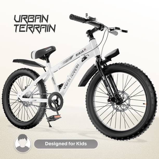 Urban Terrain Ninja X Fat Tire Kids Cycle ,White 20 T (inch) Mountain Cycle