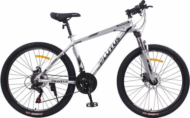 PLUTUS Dawson MTB Cycle with 21 Gears, Dual Disc Brake, Alloy Frame Cycle for Adult 26 T (inch) Mountain Cycle