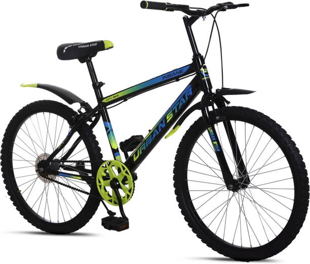 Urban Star 24T INSANE HYBRIDE CYCLE WITHOUT GEAR SINGLE SPEED CITY BIKE 24 T (inch) Mountain Cycle