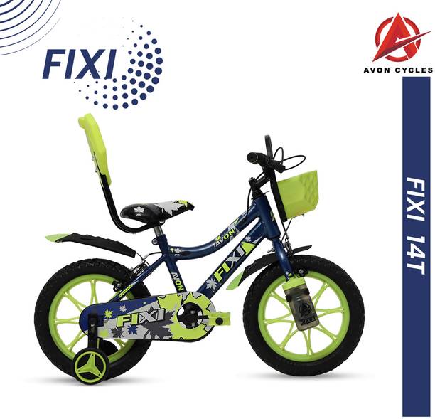 Avon Cycles FIXI 14T KIDS CYCLE BLUE/NEON GREEN 14 T (inch) BMX Cycle