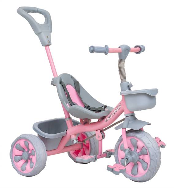 EAST COAST Junior Tricycle For Kids 2+ Yrs With Storage Basket, Parental Control, Seat Belt 12 T (inch) BMX Cycle
