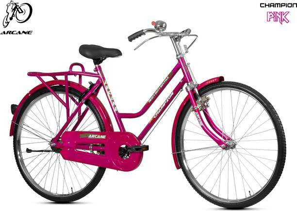 ARCANE Champion 26T Vintage Ladies Bicycle ( Frame Size 50cm/20inch ) with Accessories 26 T (inch) Roadster Cycle