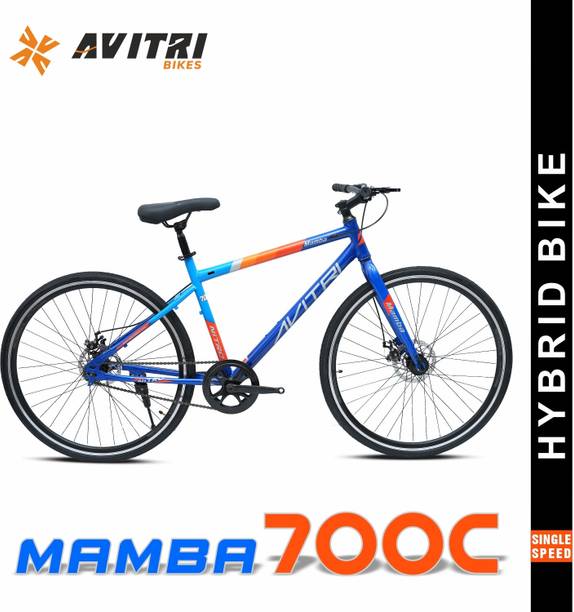 AVITRIBIKES Mamba-700C Single Speed Disc Brake Adult-Hybrid Cycle/City Bike 700C T (inch) Hybrid Cycle/City Bike