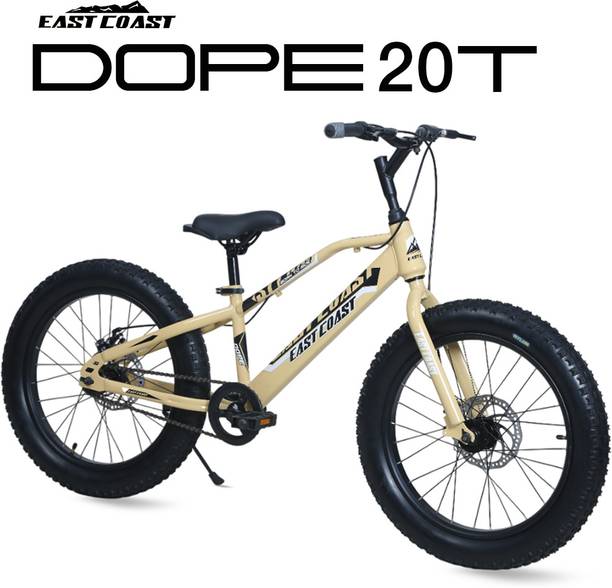 EAST COAST DOPE 20T Kids Fat Bike With Dual Disc Brakes (Butter Scotch) 20 T