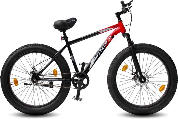 MATELCO FATBIKE 26X400 INCH TYRE RED 26 T (inch) Fat Tyre Cycle