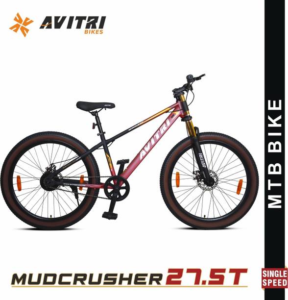 AVITRIBIKES Mudcrusher-27.5 Single Speed Disc Brake Adult-Mountain Cycle 27.5 T (inch) Mountain Cycle