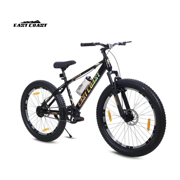 EAST COAST Hustle Gold 26T cycle II Double Disc II Fat Tyres II Double Wall Alloy Rims 26 T (inch) Fat Tyre Cycle