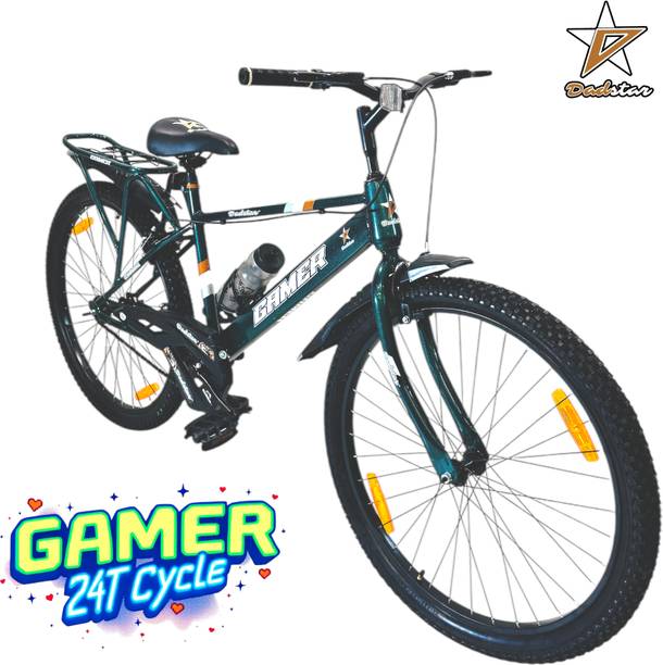 DADSTAR GAMER 24T CYCLE FOR AGE 9-12 YEARS 24INCH BICYCLE FOR 5 FEET PLUS HEIGHT SINGLE 24 T (inch) BMX Cycle